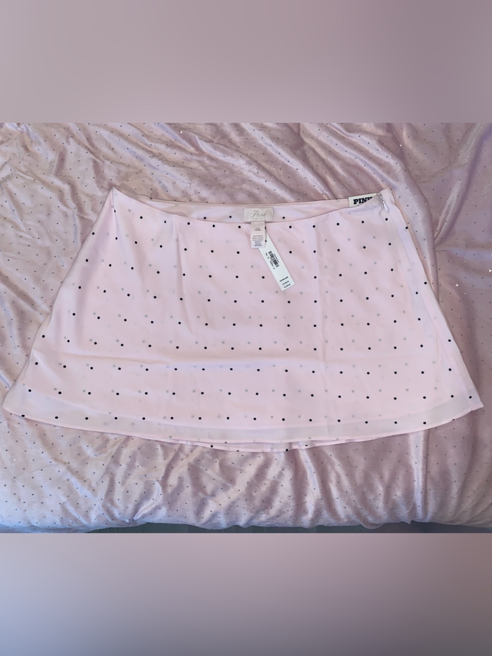 PINK Victoria's Secret Pink Polka Dot Mini Skirt
